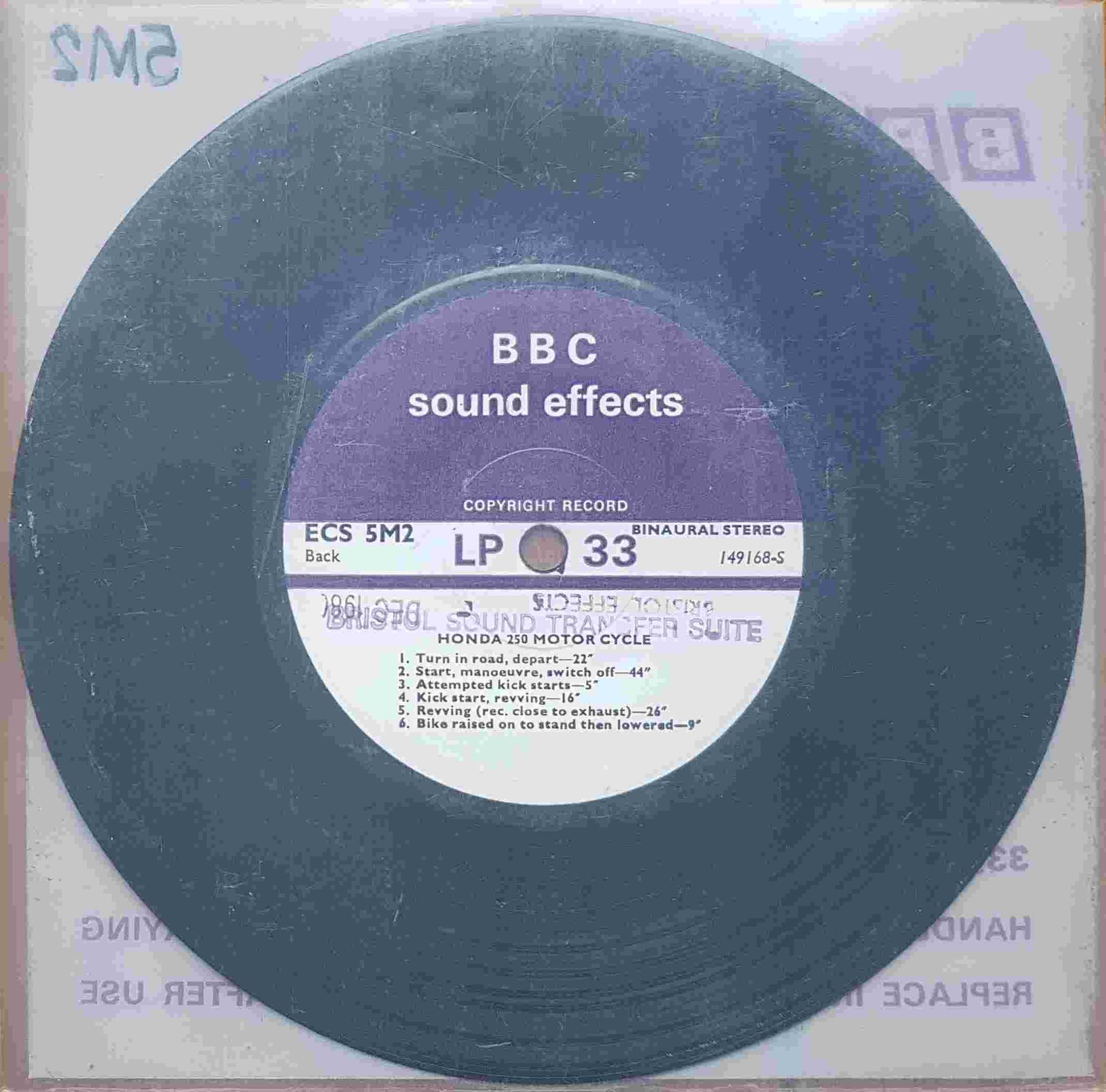 Picture of ECS 5M2 Honda 250 motor cycle by artist Not registered from the BBC records and Tapes library
